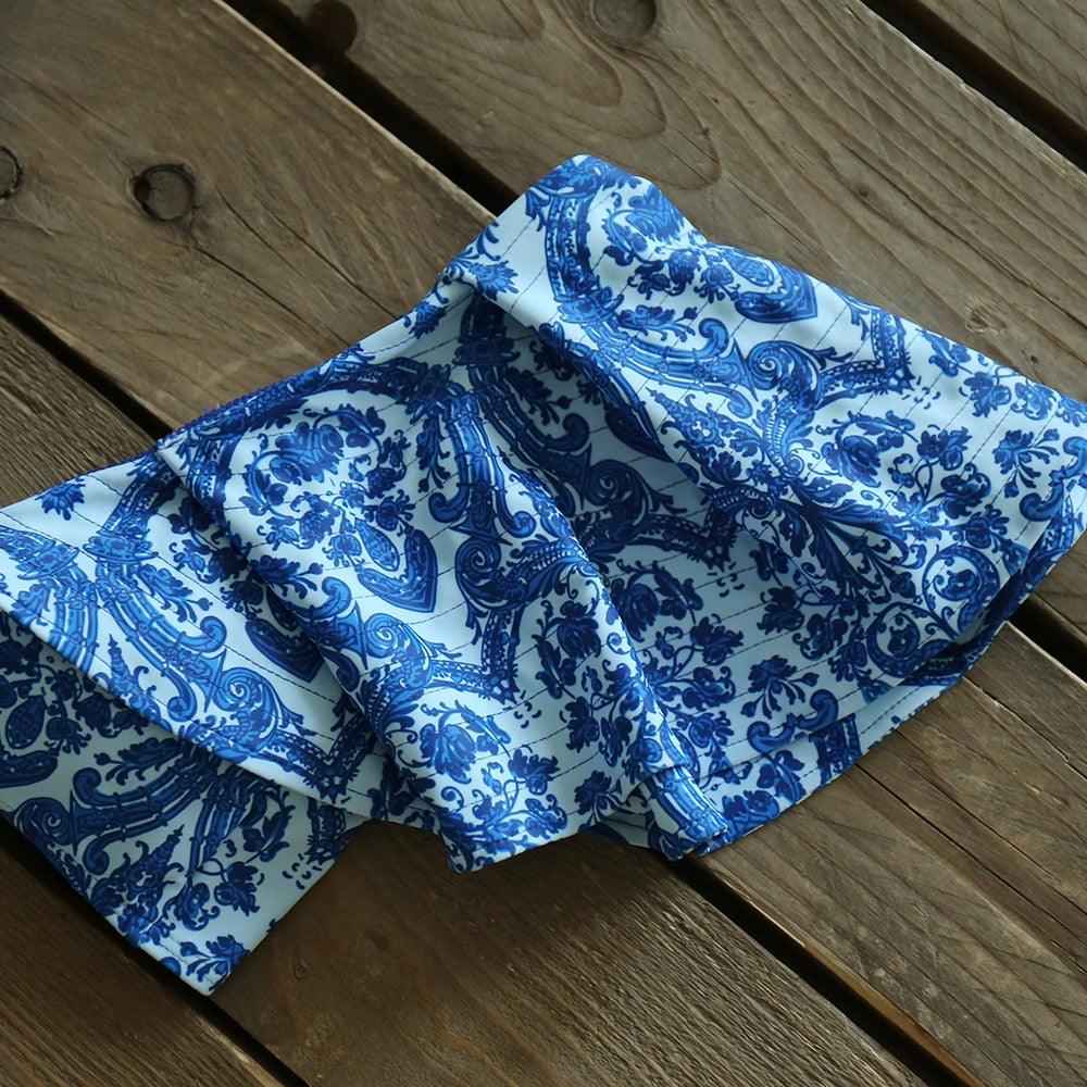 Ensemble bikini deux pièces à volants pour femme, maillot de bain push-up rembourré à imprimé floral, maillot de bain de plage, bikini triangle à nouer sur le côté et string échancré