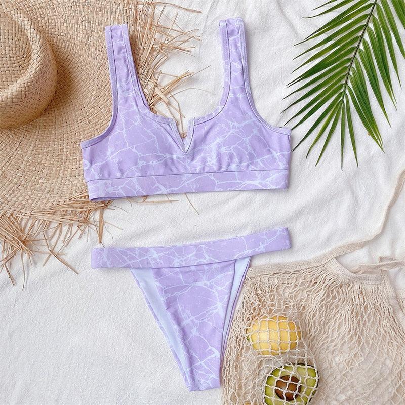 Maillot de bain bikini taille haute bleu moderne push-up femme ensemble bikini imprimé dragon maillot de bain rétro femme maillots de bain bikini taille haute push-up torsadé deux pièces maillots de bain gainants