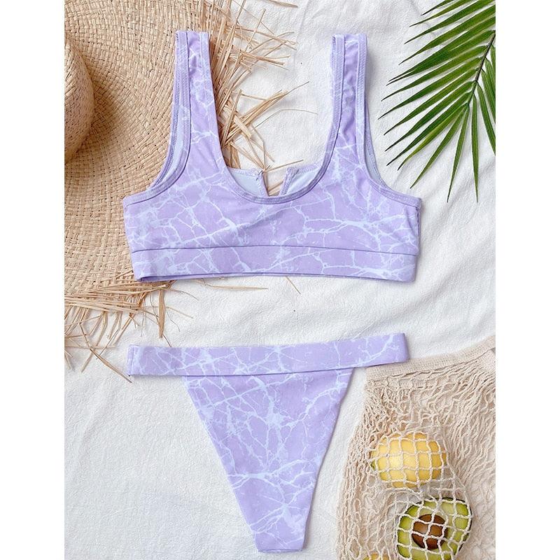 Maillot de bain bikini taille haute bleu moderne push-up femme ensemble bikini imprimé dragon maillot de bain rétro femme maillots de bain bikini taille haute push-up torsadé deux pièces maillots de bain gainants