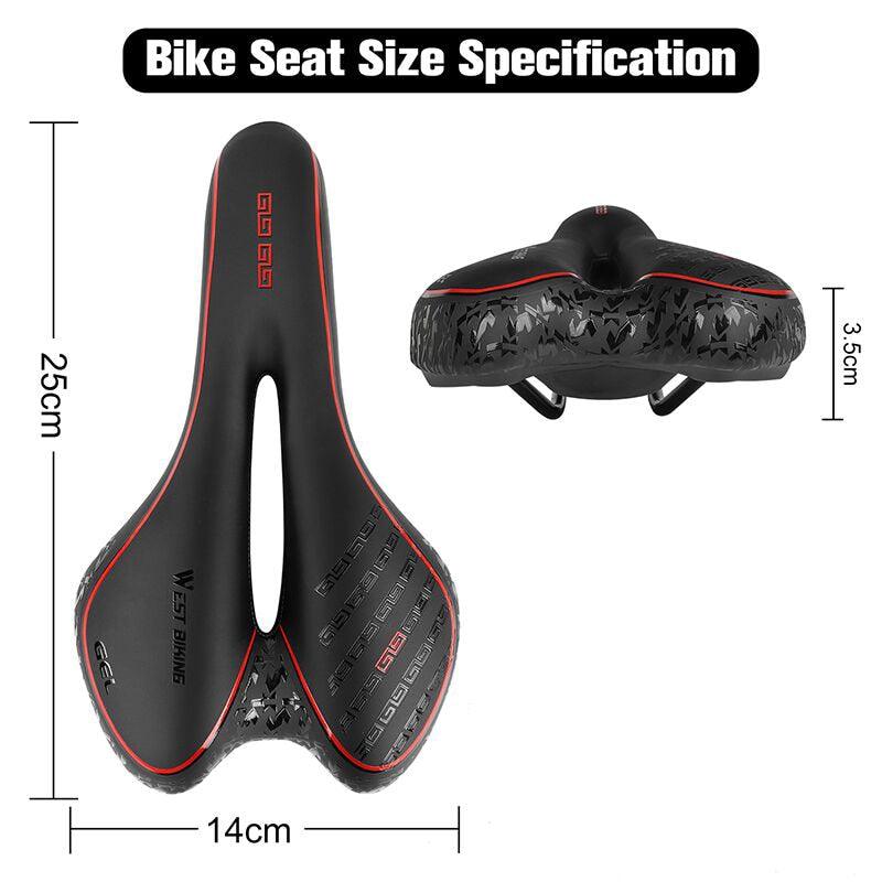 Selle de vélo de montagne de route, en cuir PU, coussin de cyclisme confortable, antichoc, rembourré de gel, pour hommes, selle de vélo confortable, antidérapante, étanche, pour VTT.