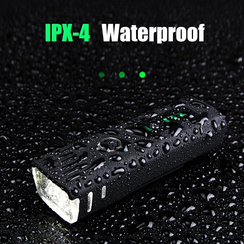 Lampe torche de vélo anti-éblouissement intelligente rechargeable par USB pour vélo - Phare avant et arrière, ensemble de lampes de vélo, phare avant et feu arrière rechargeables par USB pour vélo, 4 modes d'éclairage, phare LED.