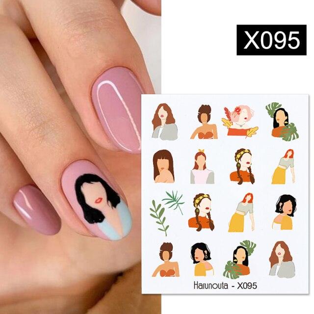 Autocollant pour ongles en relief, décalcomanies 3D fleurs feuilles curseur à eau pour nail art, autocollant de transfert, décoration 3D motif vague pour femmes filles, décalcomanies autocollantes, décoration pour ongles en bande de courbe métallique.