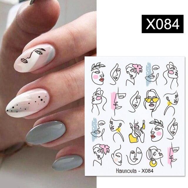 Autocollant pour ongles en relief, décalcomanies 3D fleurs feuilles curseur à eau pour nail art, autocollant de transfert, décoration 3D motif vague pour femmes filles, décalcomanies autocollantes, décoration pour ongles en bande de courbe métallique.