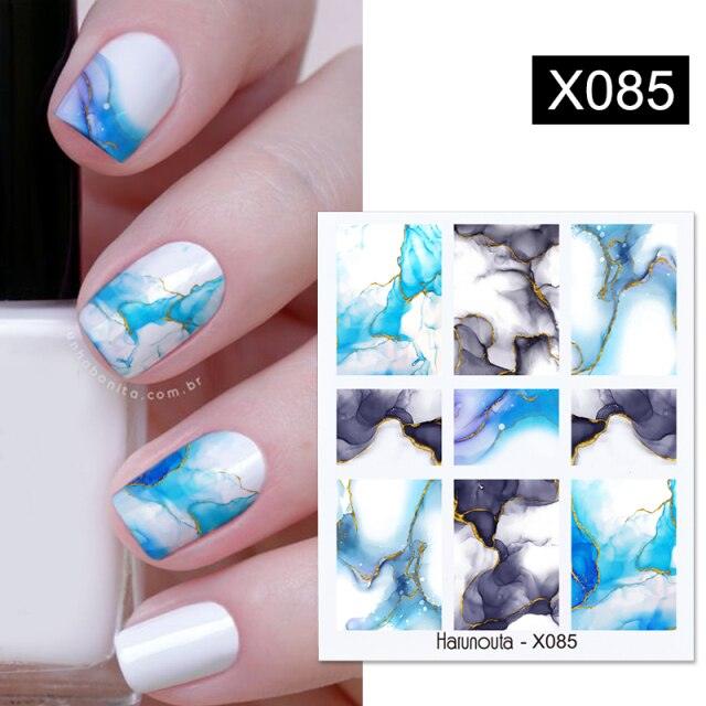Autocollant pour ongles en relief, décalcomanies 3D fleurs feuilles curseur à eau pour nail art, autocollant de transfert, décoration 3D motif vague pour femmes filles, décalcomanies autocollantes, décoration pour ongles en bande de courbe métallique.