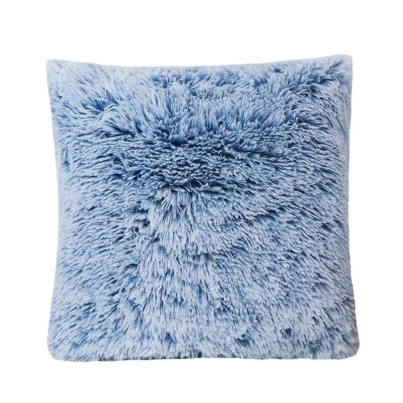 Housse de coussin décorative en fausse fourrure douce et moelleuse pour la maison, le salon, le canapé, housse de coussin décorative en peluche pour canapé, chambre, voiture 43x43cm