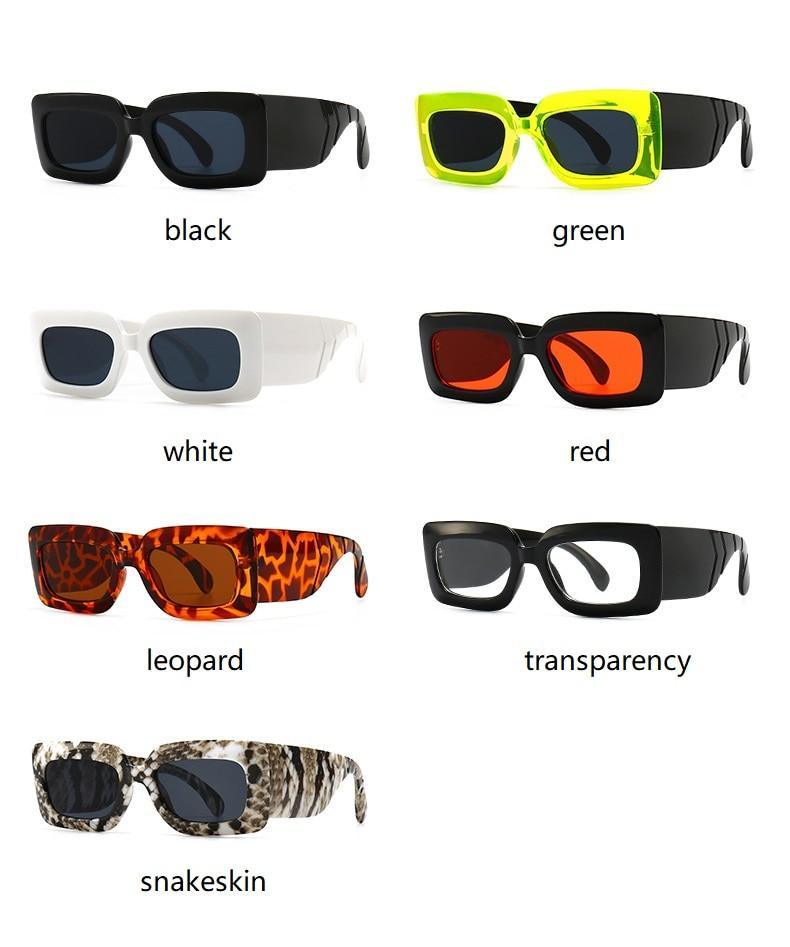 Lunettes de soleil carrées surdimensionnées classiques pour hommes et femmes, motif serpent, pour voyager