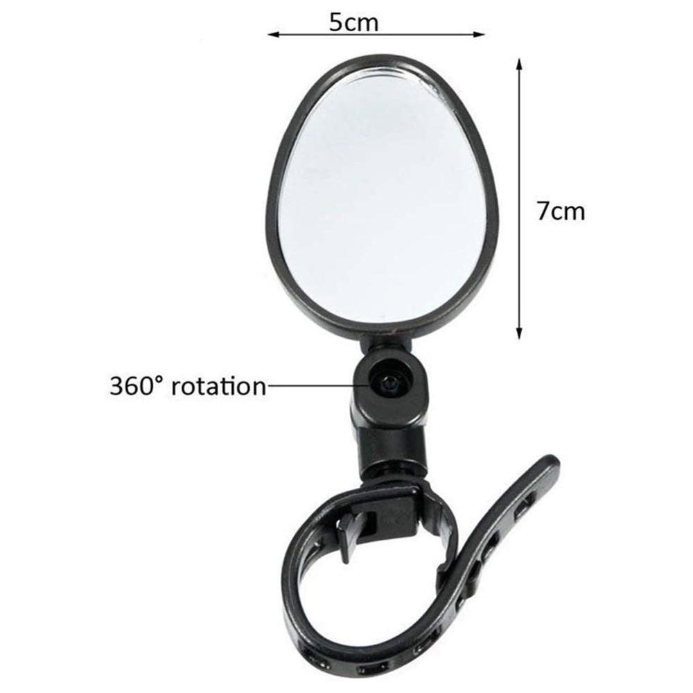 Rétroviseur de vélo durable, rétroviseurs de guidon rotatifs, sûrs et universels, rétroviseurs de vélo réglables pour VTT et vélo de route