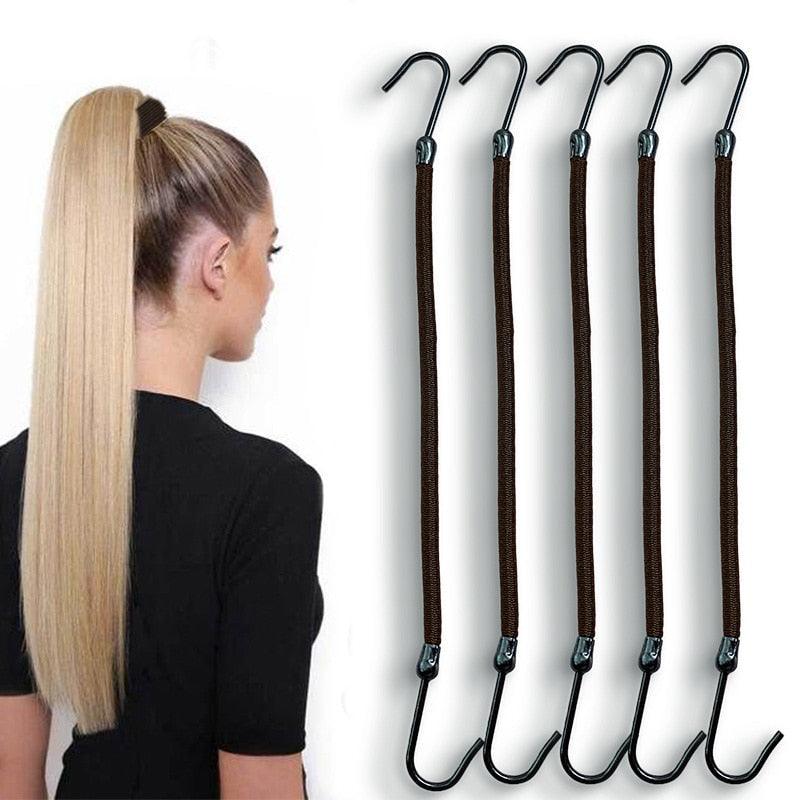 5/10pcs Attaches à Cheveux Élastiques en Caoutchouc pour Queue de Cheval Crochets de Cheveux pour Femmes Élastiques à Crochets Accessoires de Coiffure Outils de Coiffure Attaches Chouchous Magnifiques Accessoires Capillaires pour Femmes
