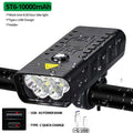 Lampe de vélo 10000mAh rechargeable par USB 5000 Lumens Phare de vélo LED super lumineux avant et arrière Ensemble de feux pour la conduite de nuit Feux de vélo avant et arrière rechargeables avec 3 modes