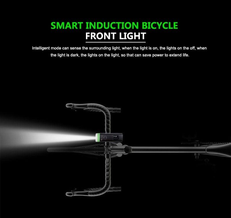 Phare avant de vélo rechargeable USB Lumière de vélo LED étanche Phare de cyclisme Lampe de sécurité pour l'escalade Lampe de vélo super brillante Facile à installer Convient à tous les vélos Phares avec modes