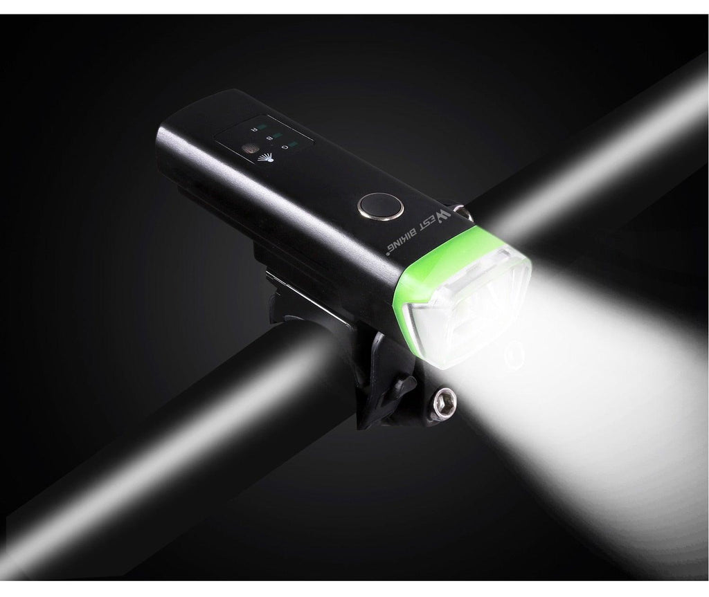 Phare avant de vélo rechargeable USB Lumière de vélo LED étanche Phare de cyclisme Lampe de sécurité pour l'escalade Lampe de vélo super brillante Facile à installer Convient à tous les vélos Phares avec modes
