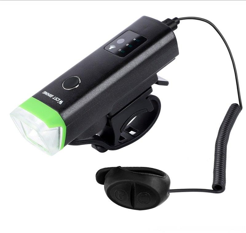 Phare avant de vélo rechargeable USB Lumière de vélo LED étanche Phare de cyclisme Lampe de sécurité pour l'escalade Lampe de vélo super brillante Facile à installer Convient à tous les vélos Phares avec modes