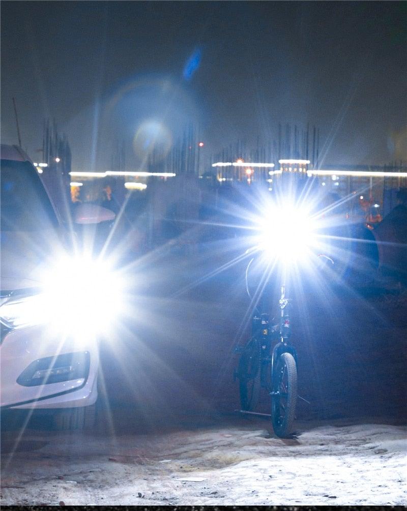 Phare avant de vélo rechargeable USB Lumière de vélo LED étanche Phare de cyclisme Lampe de sécurité pour l'escalade Lampe de vélo super brillante Facile à installer Convient à tous les vélos Phares avec modes