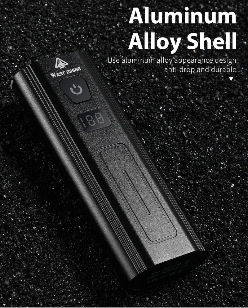 Phare avant de vélo rechargeable USB Lumière de vélo LED étanche Phare de cyclisme Lampe de sécurité pour l'escalade Lampe de vélo super brillante Facile à installer Convient à tous les vélos Phares avec modes