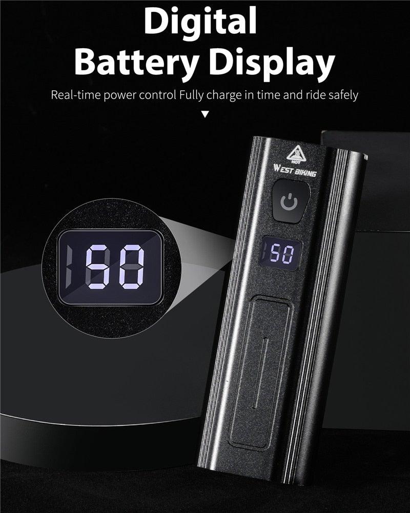 Phare avant de vélo rechargeable USB Lumière de vélo LED étanche Phare de cyclisme Lampe de sécurité pour l'escalade Lampe de vélo super brillante Facile à installer Convient à tous les vélos Phares avec modes