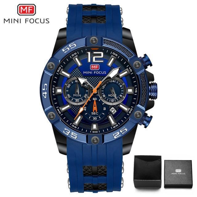 Nouvelles montres de sport à la mode pour hommes, bracelet en silicone étanche, montres-bracelets multifonctionnelles à aiguilles lumineuses pour hommes