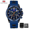 Nouvelles montres de sport à la mode pour hommes, bracelet en silicone étanche, montres-bracelets multifonctionnelles à aiguilles lumineuses pour hommes