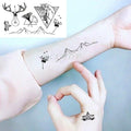 Tatouage temporaire Le Roi Lion, imperméable, noir et coloré, petit et grand, de luxe, pour hommes et femmes