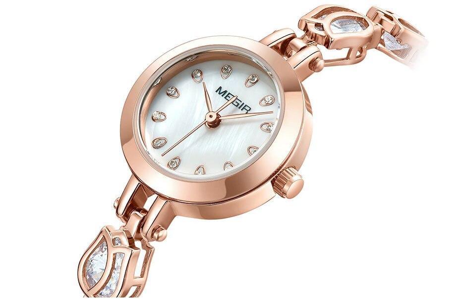Montre Bracelet Femme Charme Cristal Mode Élégante Forme Bracelet Design Luxe Quartz Étanche Montre-Bracelet Femme