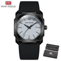 Montre Classique Sport Homme Mode Rond Étanche Quartz Montre-Bracelet Élégant Bracelet en Silicone Design Stylé