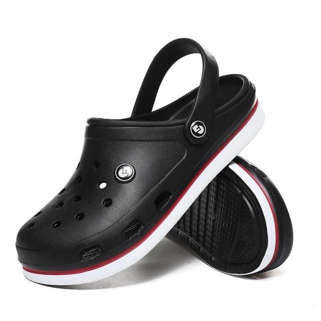 Sabots Classiques pour Hommes Chaussons à Semelle Souple Sabots de Plage Tendance Sandales pour Hommes Confortables Respirantes à Lanière Cheville Antidérapantes Chaussures d'Eau Décontractées Sandales de Douche de Plage Chaussons d'Été