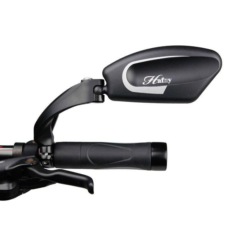 Rétroviseur de vélo en acier inoxydable, rétroviseur latéral de guidon, rétroviseur de sécurité pour vélo de route, rétroviseur de vélo réglable et résistant aux chocs avec grande lentille, miroirs de vélo pour guidon