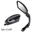 Rétroviseur de vélo en acier inoxydable, rétroviseur latéral de guidon, rétroviseur de sécurité pour vélo de route, rétroviseur de vélo réglable et résistant aux chocs avec grande lentille, miroirs de vélo pour guidon