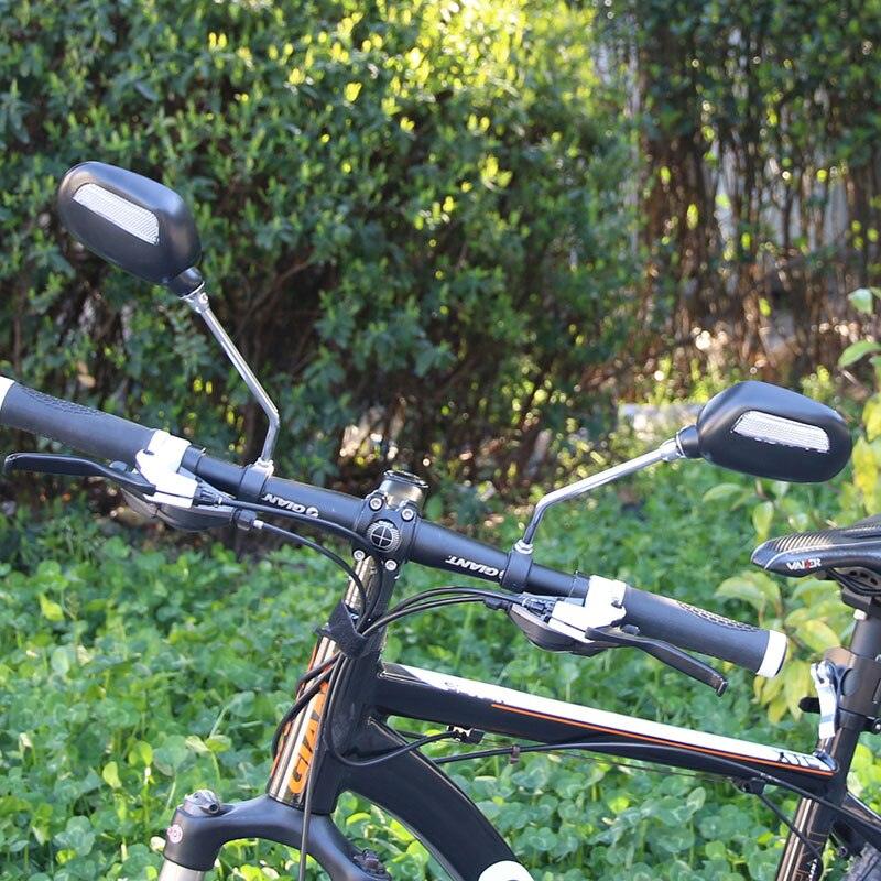 1 paire de rétroviseurs de vélo arrière, vue large pour vélo, cyclisme, réflecteur d'angle réglable gauche et droit, rétroviseurs réfléchissants à grand angle de rotation à 360° pour VTT, vélo de route, vélo électrique, trottinette électrique