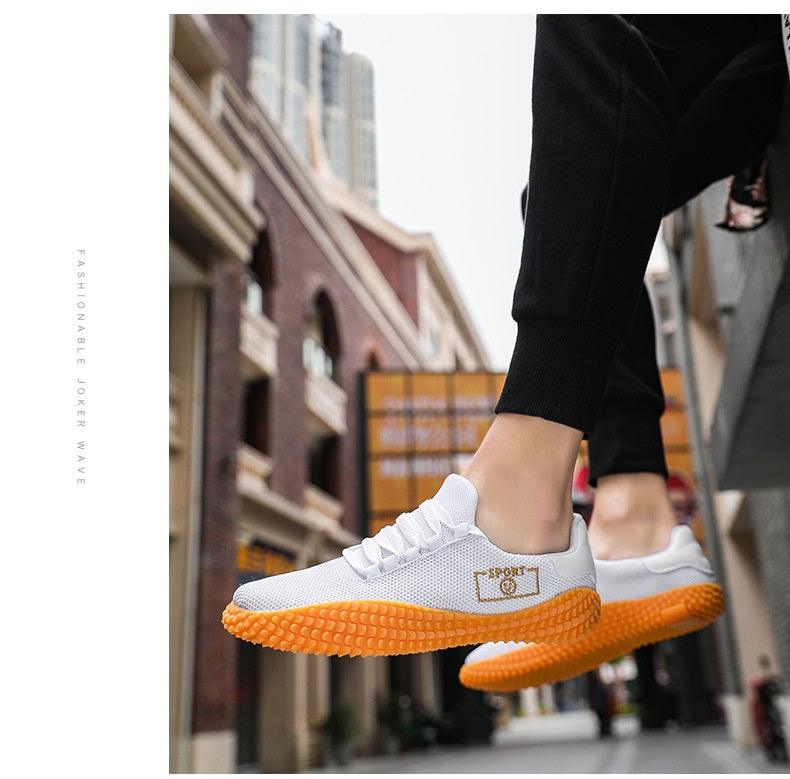 Baskets noires pour hommes Chaussures respirantes en maille Chaussures de sport noires à la mode Chaussures de marche plates et décontractées Chaussures décontractées respirantes Baskets montantes décontractées à lacets pour hommes à la mode