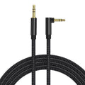 Câble auxiliaire Jack 3,5 mm Câble audio Jack haut-parleur Stéréo Cordon auxiliaire Câble auxiliaire à angle droit à 90 degrés Câble compatible pour casques audio, voiture, tablettes, haut-parleurs