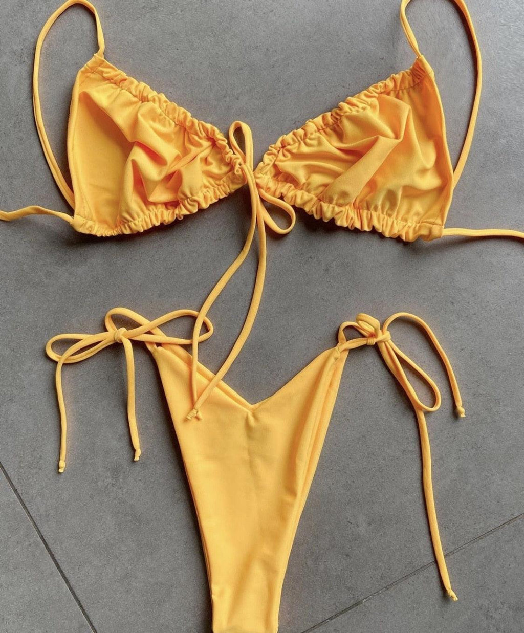 Bas maillot de bain bikini triangle femme maillot de bain à ficelle femme deux pièces maillot de bain licou maillot de bain triangle bikini imprimé femme ensemble deux pièces maillot de bain push-up nouveau