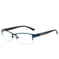 Lunettes de lecture semi-cerclées en alliage léger pour hommes et femmes avec demi-monture de qualité Lunettes de lecture pour hommes Nouvelle monture rétro