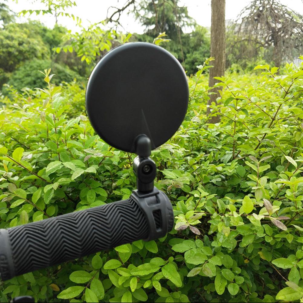 Rétroviseur de vélo universel pour guidon Rétroviseur rotatif à 360 degrés pour vélo Accessoires de cyclisme Rétroviseur arrière de vélo réglable Rétroviseurs rotatifs à 360° fixés au guidon Miroir en verre Rétroviseur universel