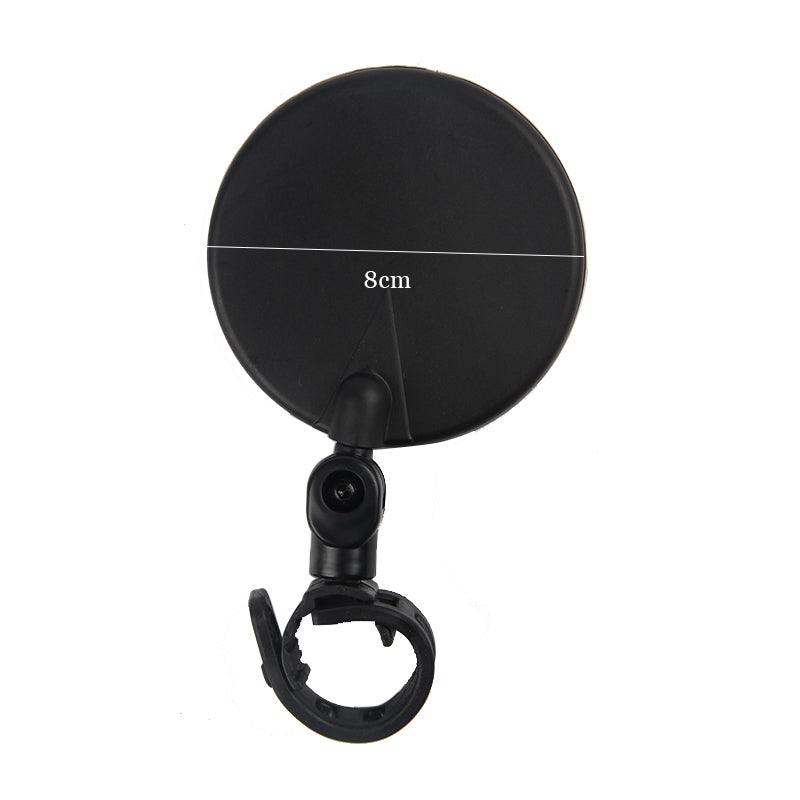 Rétroviseur de vélo universel pour guidon Rétroviseur rotatif à 360 degrés pour vélo Accessoires de cyclisme Rétroviseur arrière de vélo réglable Rétroviseurs rotatifs à 360° fixés au guidon Miroir en verre Rétroviseur universel
