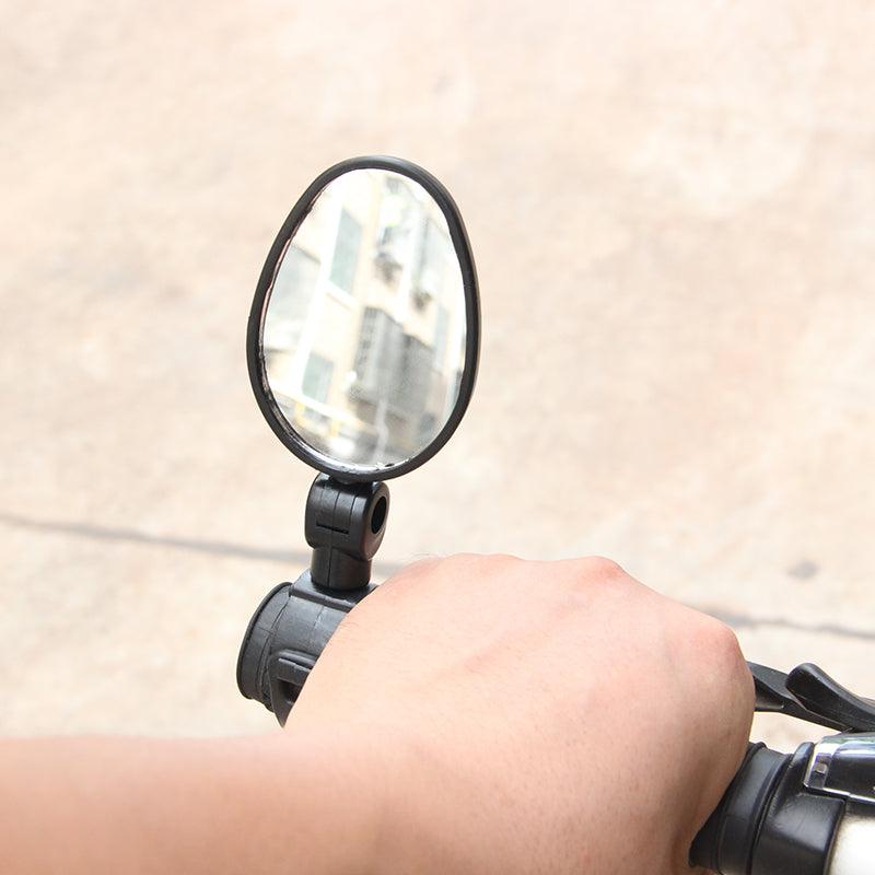 Rétroviseur de vélo universel pour guidon Rétroviseur rotatif à 360 degrés pour vélo Accessoires de cyclisme Rétroviseur arrière de vélo réglable Rétroviseurs rotatifs à 360° fixés au guidon Miroir en verre Rétroviseur universel