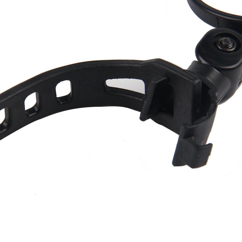 Rétroviseur de vélo universel pour guidon Rétroviseur rotatif à 360 degrés pour vélo Accessoires de cyclisme Rétroviseur arrière de vélo réglable Rétroviseurs rotatifs à 360° fixés au guidon Miroir en verre Rétroviseur universel