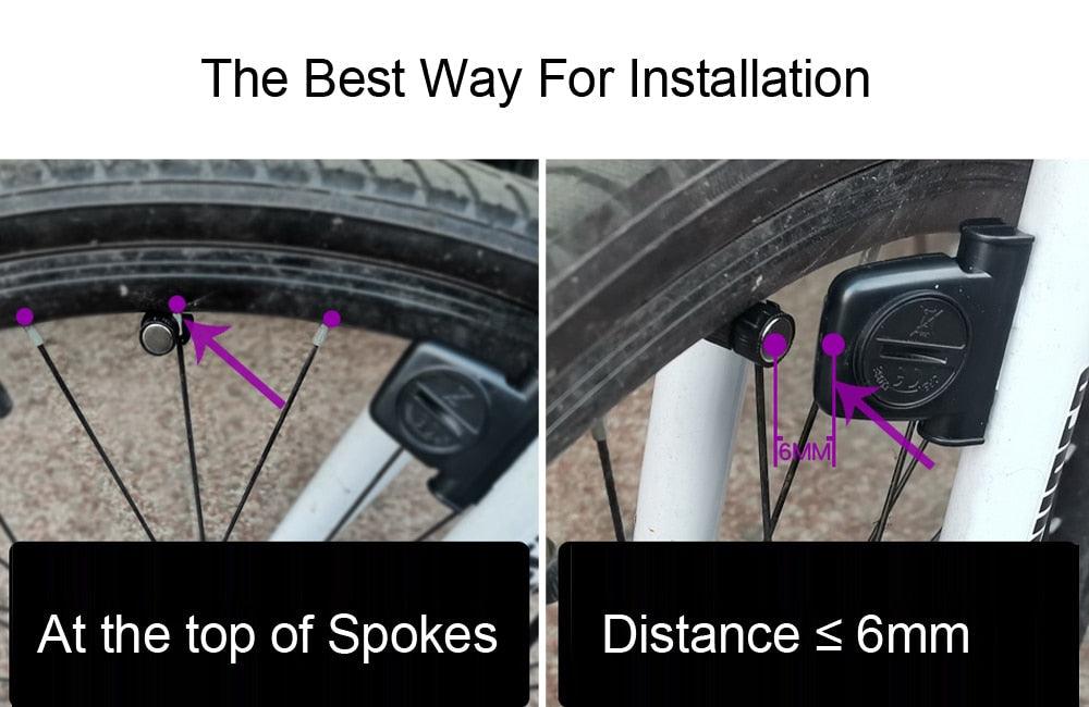 Lumières de vélo LED 4000mAh Ordinateur de vélo avec klaxon Lampe de poche rechargeable USB Compteur de vitesse de vélo étanche Ordinateur de vélo rechargeable USB avec klaxon de vélo puissant Compteur kilométrique de vélo étanche