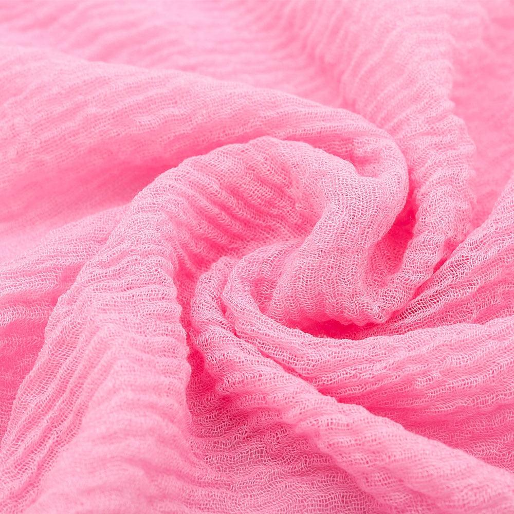 Écharpe légère et douce de mode, en coton et lin froissé, châle, hijab pour femme musulmane, turbans, vêtements islamiques, couvre-chef pour femme