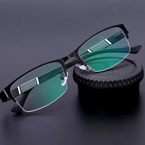 Lunettes de lecture semi-cerclées en alliage léger pour hommes et femmes avec demi-monture de qualité Lunettes de lecture pour hommes Nouvelle monture rétro
