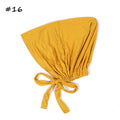Écharpe sous hijab Modal Mode Bandeau Turban Bonnet en coton avec bande Casquette intérieure ajustable Hijab Turban Musulman Pour Femmes