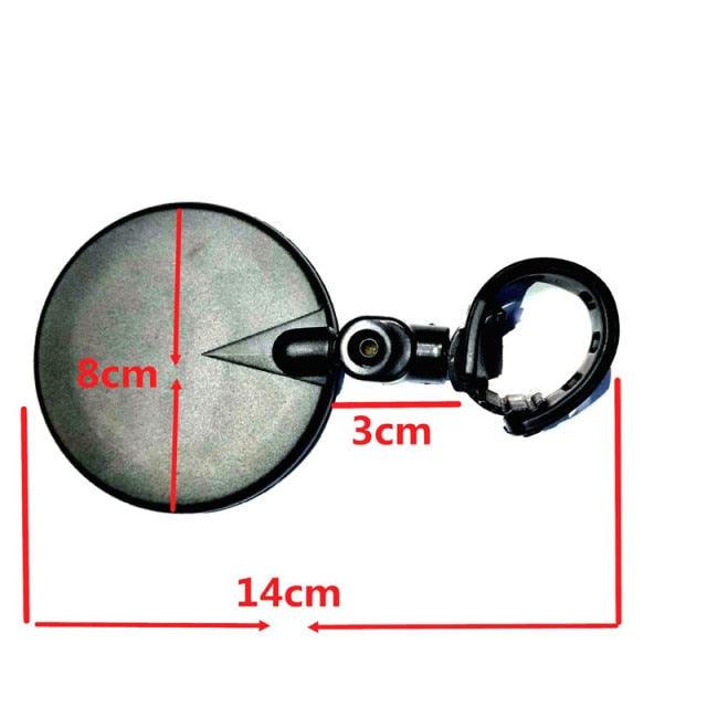 1 Rétroviseur Universel pour Vélo, Réglable, Rotatif, Grand Angle, pour Cyclisme, Arrière, Rétroviseurs Réglables et Rotatifs, Antichoc, Grand Angle, en Acrylique Convexe, Miroir de Sécurité Extérieur pour VTT et Vélo de Route