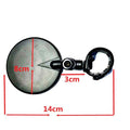 1 Rétroviseur Universel pour Vélo, Réglable, Rotatif, Grand Angle, pour Cyclisme, Arrière, Rétroviseurs Réglables et Rotatifs, Antichoc, Grand Angle, en Acrylique Convexe, Miroir de Sécurité Extérieur pour VTT et Vélo de Route