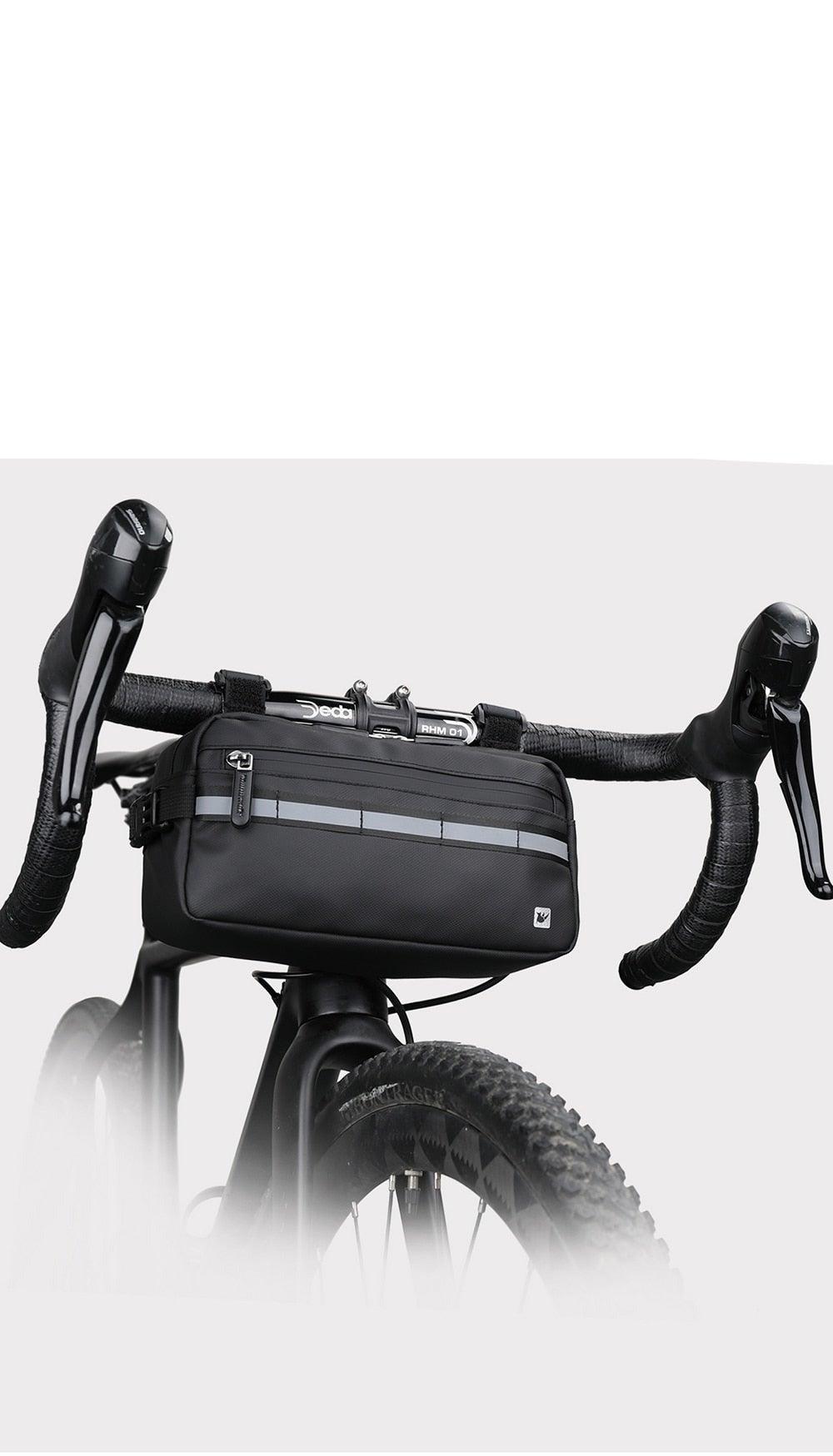 Nouveau Sac de Guidon Sacoches de Vélo Sacoche de Cadre Imperméable Multifonctionnel Sac à Bandoulière Portable Accessoires de Vélo Sac de Guidon Multifonctionnel Sacoche Avant de Vélo Étanche Sac à Bandoulière Sac à Main Sac Banane