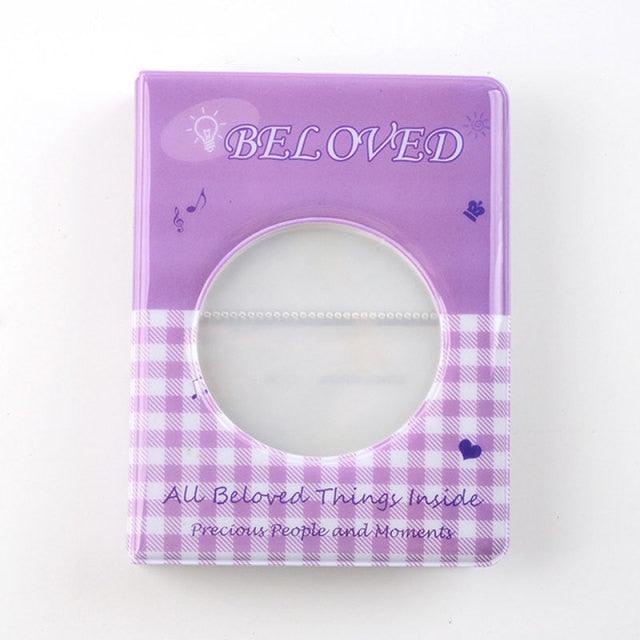 Mini album photo 64 pochettes 3 pouces, range-cartes, reçus, cœur creux, porte-photos, porte-cartes de visite, classeur Kpop, album Polaroid, cadeaux Saint-Valentin