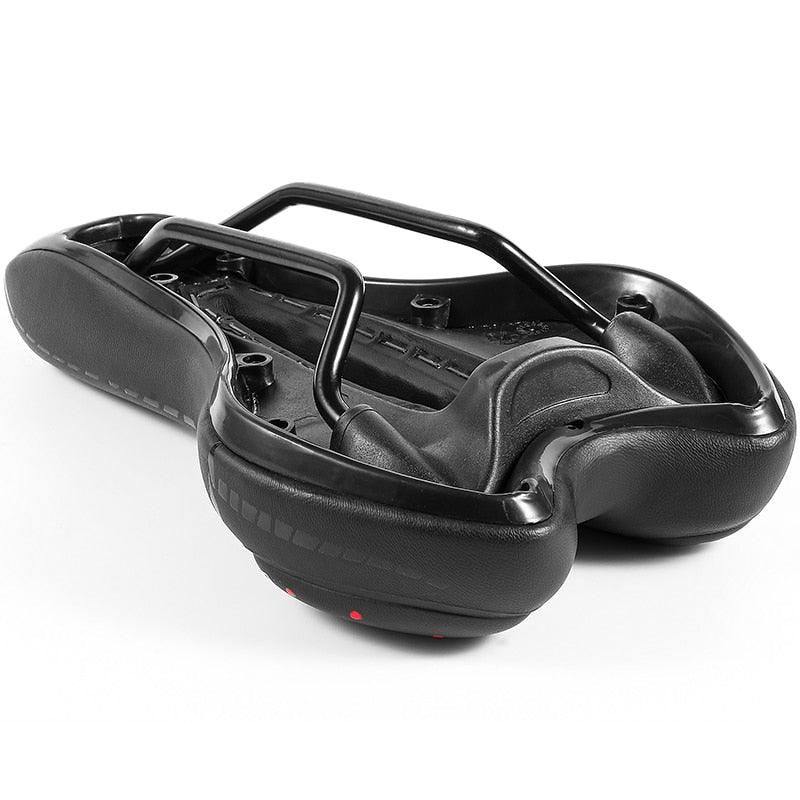 Selle de vélo de montagne de route, en cuir PU, coussin de cyclisme confortable, antichoc, rembourré de gel, pour hommes, selle de vélo confortable, antidérapante, étanche, pour VTT.