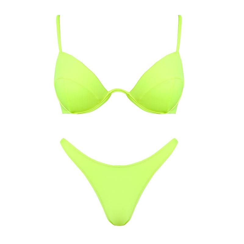 Maillot de bain bikini taille haute push-up maillot de bain léopard femme ensemble bikini maillots de bain femme maillots de bain push-up avec armatures en V coupe haute bikini deux pièces maillots de bain femme