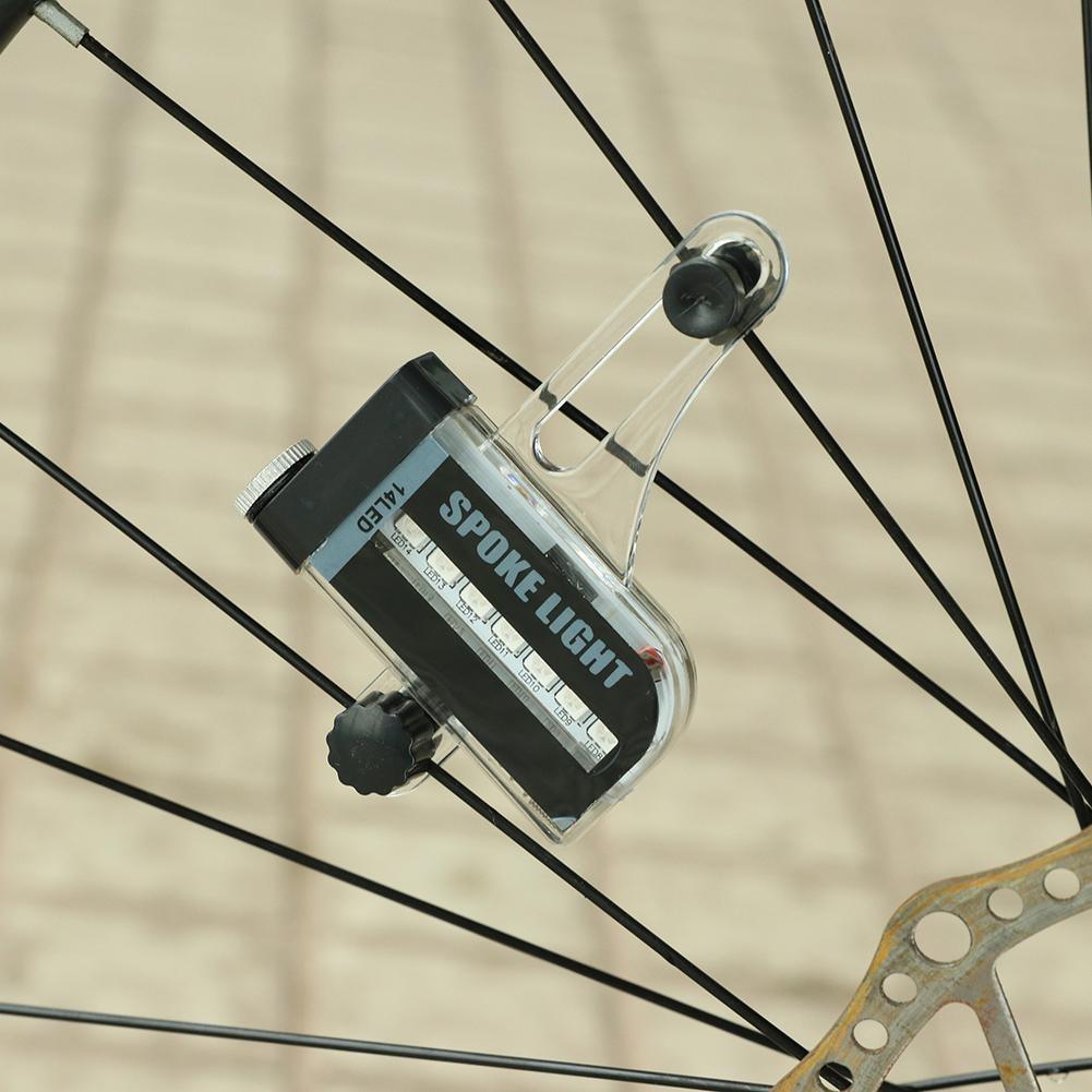 Lumière de vélo Cyclisme Pneu de vélo Valve LED Flash Rayon Lumière Avertissement Lampe Décorations de rayons de vélo Lumières de roue Ultra Lumineuses Étanche Lumières de rayons de vélo Décoration de cyclisme Lampe de poche d'avertissement de sécurité