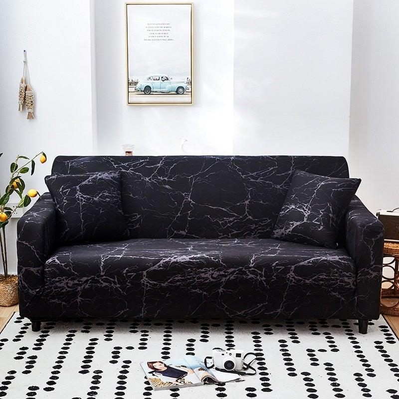 Housses de canapé élastiques pour salon, housses extensibles pour canapé d'angle en forme de L, housses de fauteuil 1/2/3/4 places, housses de protection élastiques élégantes imprimées pour canapé d'angle, protecteur de meubles pour salon