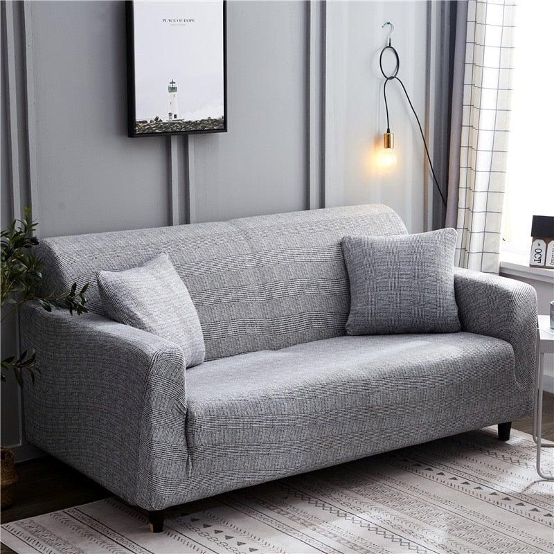 Housses de canapé élastiques pour salon, housses extensibles pour canapé d'angle en forme de L, housses de fauteuil 1/2/3/4 places, housses de protection élastiques élégantes imprimées pour canapé d'angle, protecteur de meubles pour salon