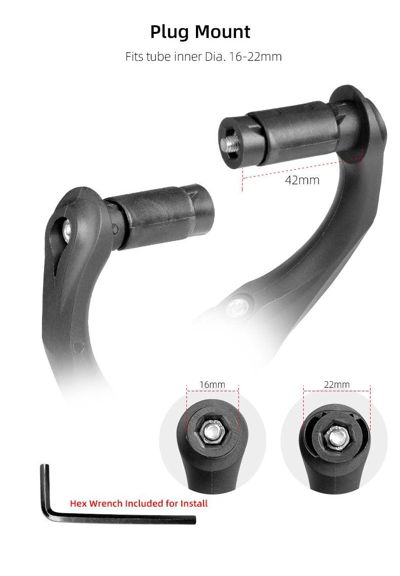 1 paire de rétroviseurs de vélo arrière, vue large pour vélo, cyclisme, réflecteur d'angle réglable gauche et droit, rétroviseurs réfléchissants à grand angle de rotation à 360° pour VTT, vélo de route, vélo électrique, trottinette électrique